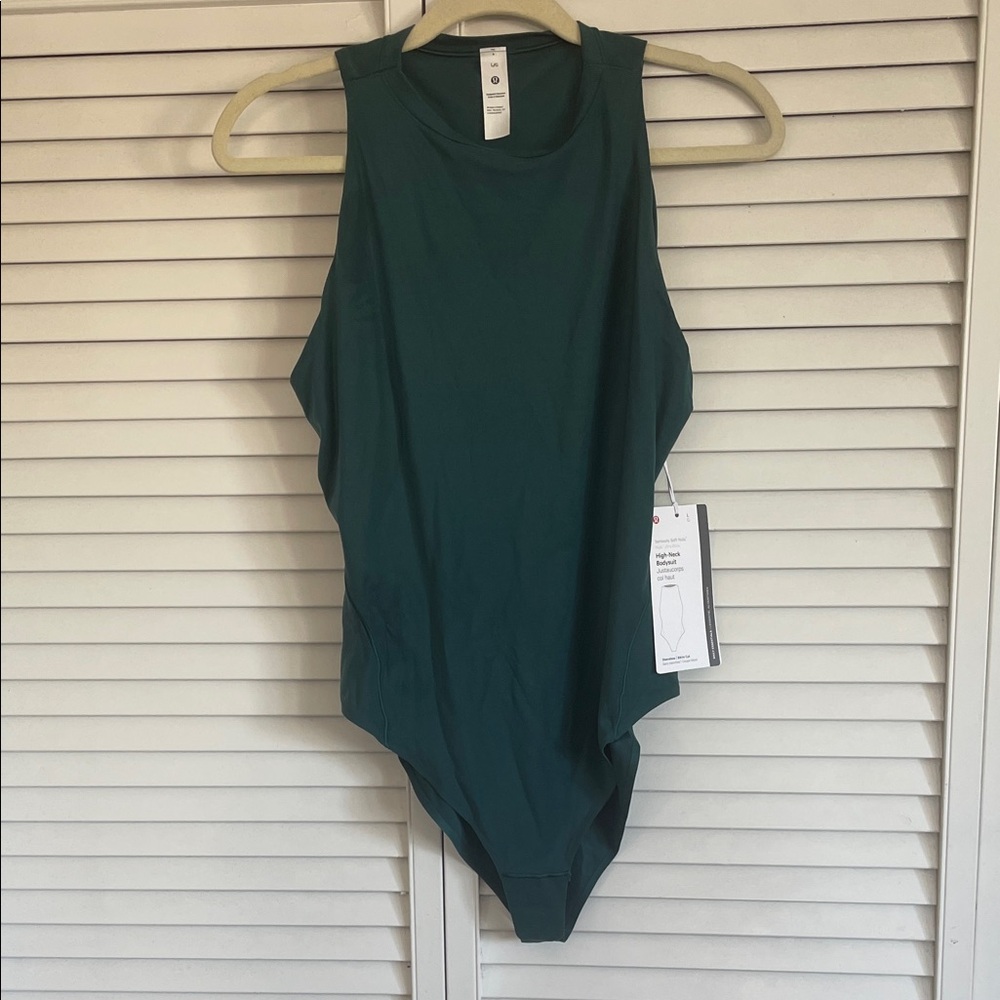 lululemon athletica Dark Green Sleeveless Bodysuit